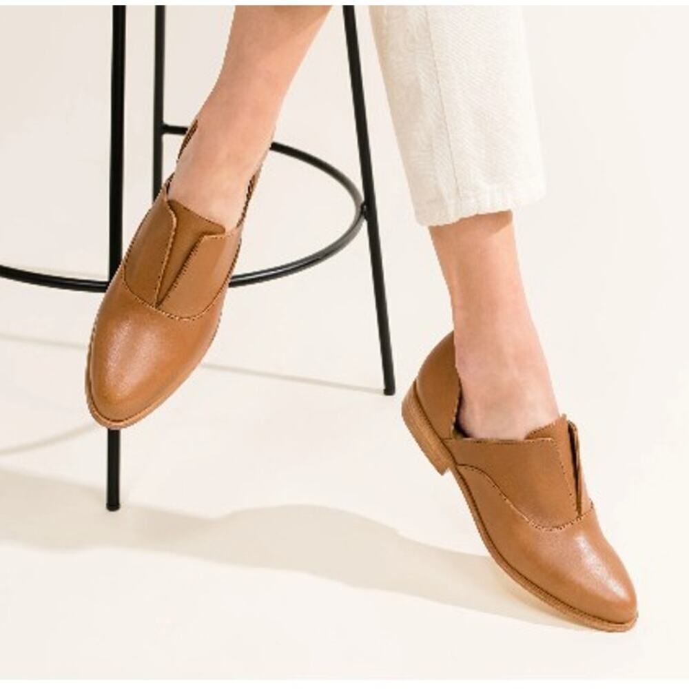 Nisolo Emma d’Orsay Oxford 2.0 Flats – Brown, Women’s Size 9.5